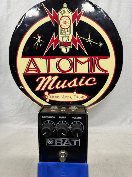 ProCo Rat v3-C version 3-C "No Brackets" Distortion Pedal with LM308 pot codes date to 1987 - *missing rubber feet