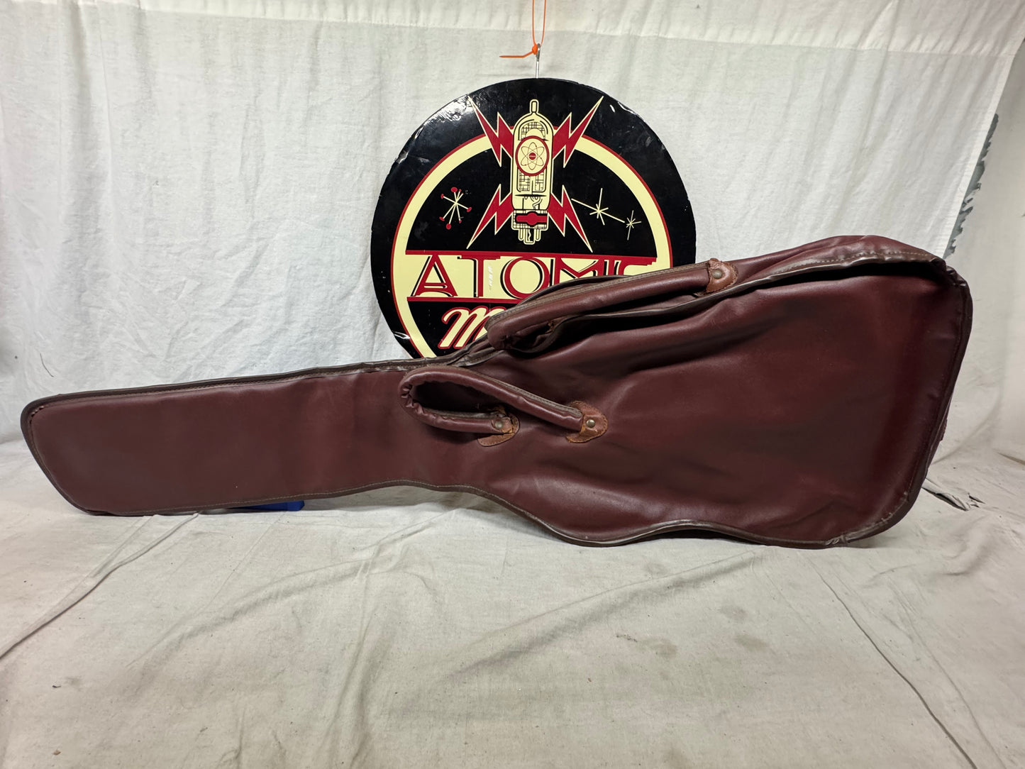 Victoria Vintage Plasti-Leather (Leather/Vinyl) Gig Bag 1950s - Brown
