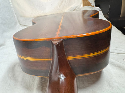 Unknown Builder Parlor Acoustic Guitar with Case late 1800s - early 1900s