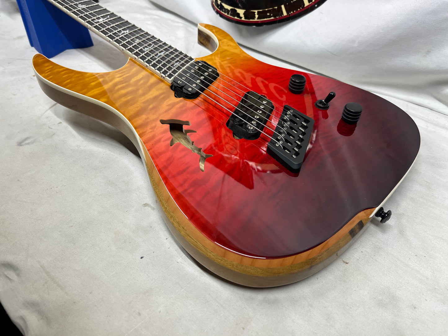 Ormsby Hype GTR Shark Cutout Semi-Hollow Body Multiscale HH Electric Guitar