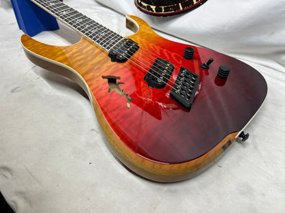 Ormsby Hype GTR Shark Cutout Semi-Hollow Body Multiscale HH Electric Guitar