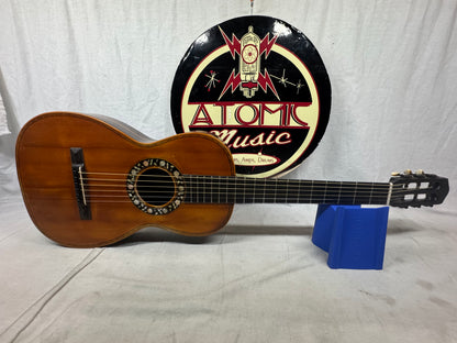 Unknown Builder Parlor Acoustic Guitar with Case late 1800s - early 1900s