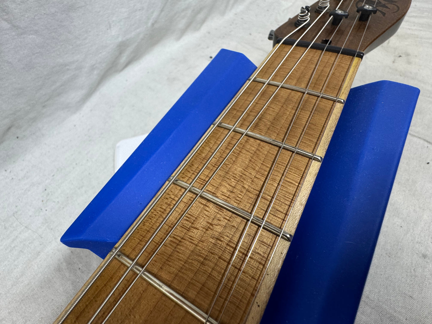 Mule Resophonic Mulecaster S-style Hollow Body Steel body Guitar with Case