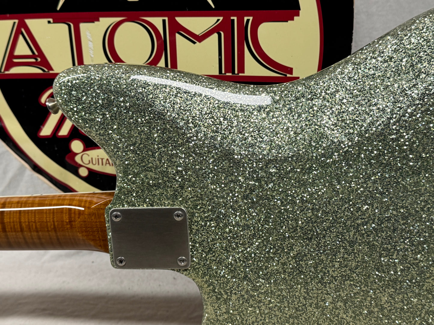 Shelton Electric Instruments Custom GalaxyFlite galaxy flite Guitar with Case 2022 - Mermaid Sea Glass Sparkle