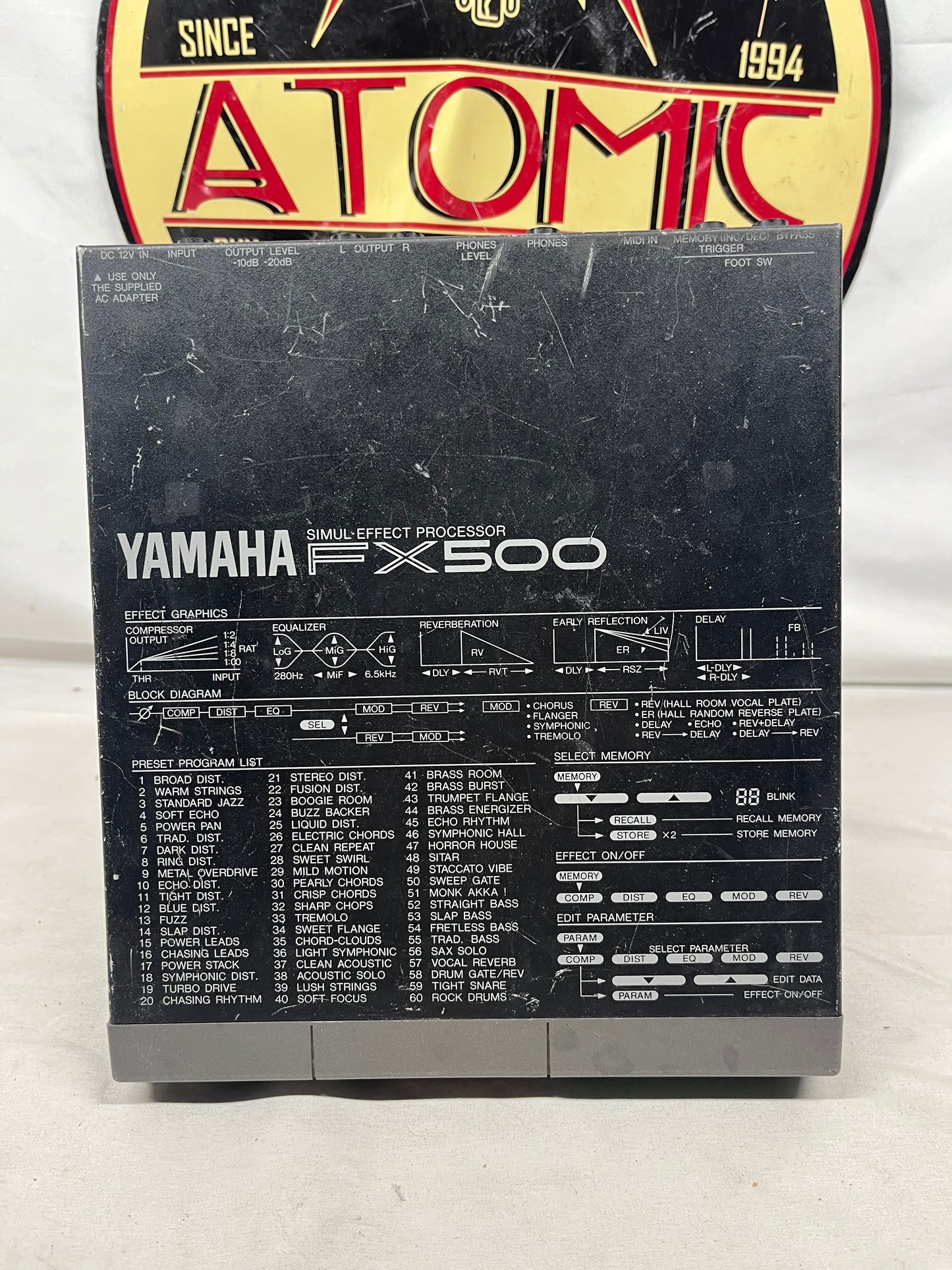 Yamaha FX500 Simul-Effect Processor Digital Effect Module