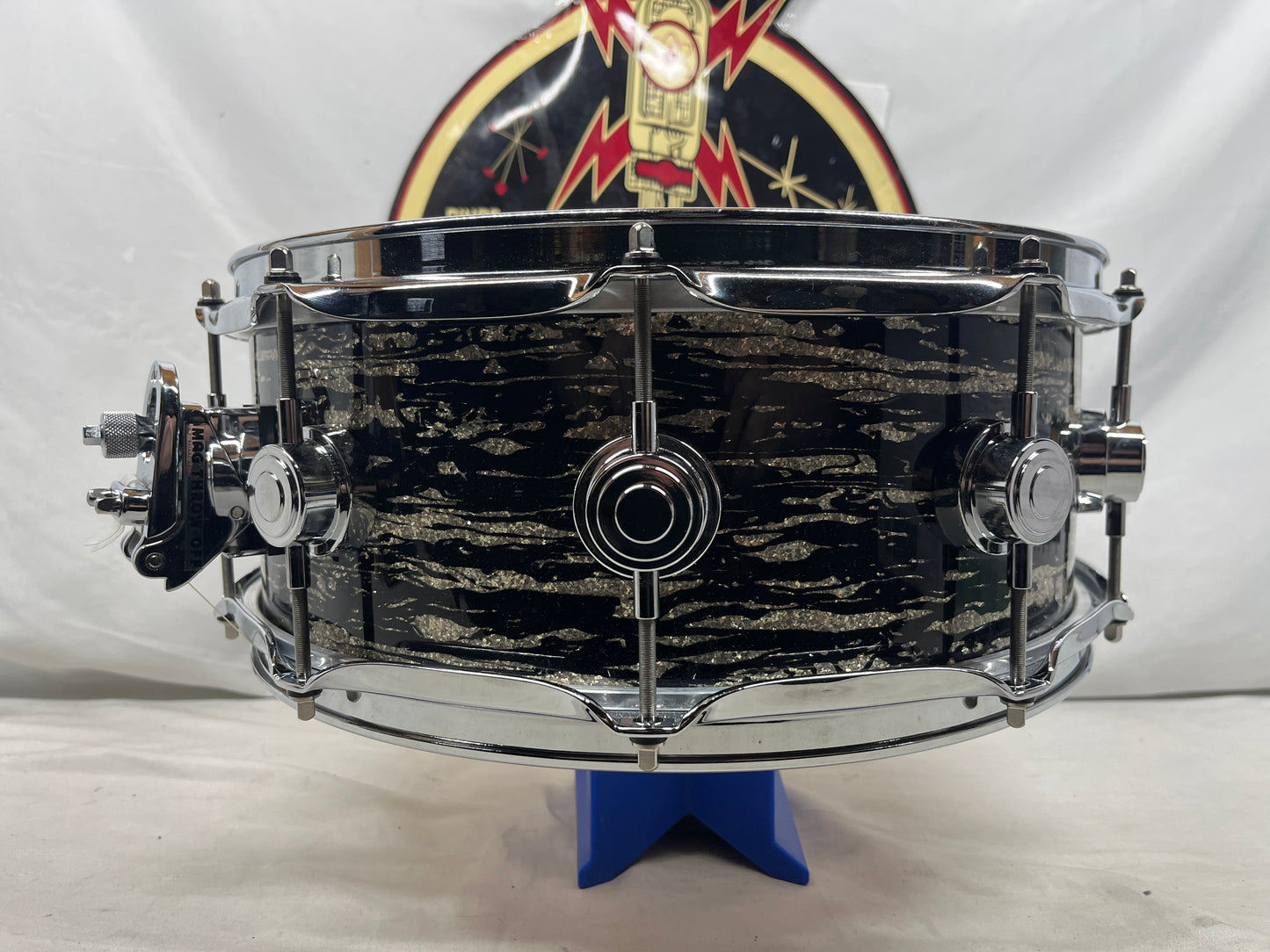 DW Collector's Series Snare Maple 333 14" x 5.5" - Black Oyster Glass