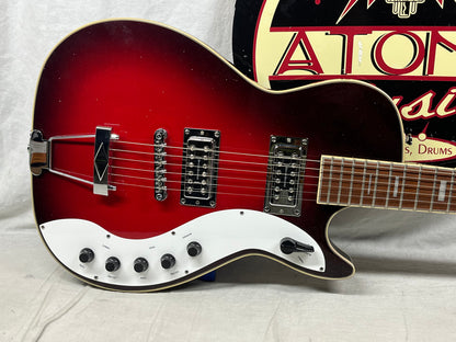 Silvertone Jupiter 1423 Redburst Reissue Singlecut Electric Guitar
