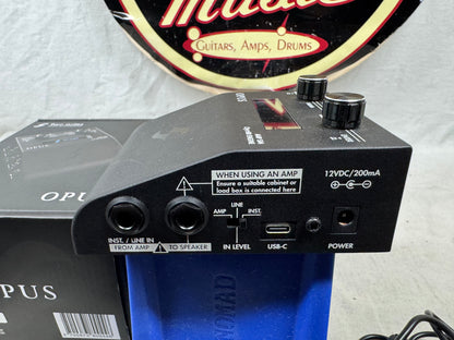 Two Notes Audio Engineering Opus Amp Simulator and DynIR Engine Pedal with Power Supply + Box