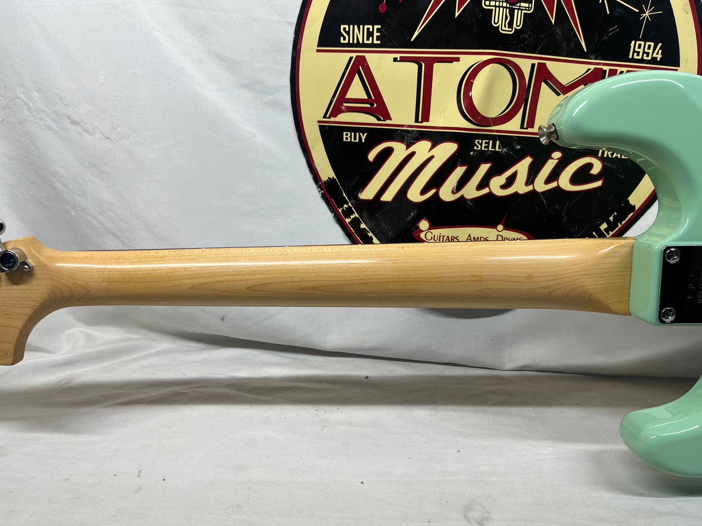 Squier Tom DeLonge Signature Stratocaster Strat Electric Guitar - Surfboard Green