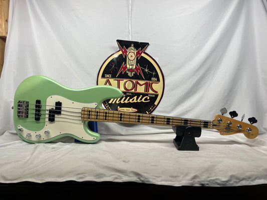 Fender GC Factory Special Run Precision Bass P-Bass Active 4-String Electric Bass - Sea Foam Green