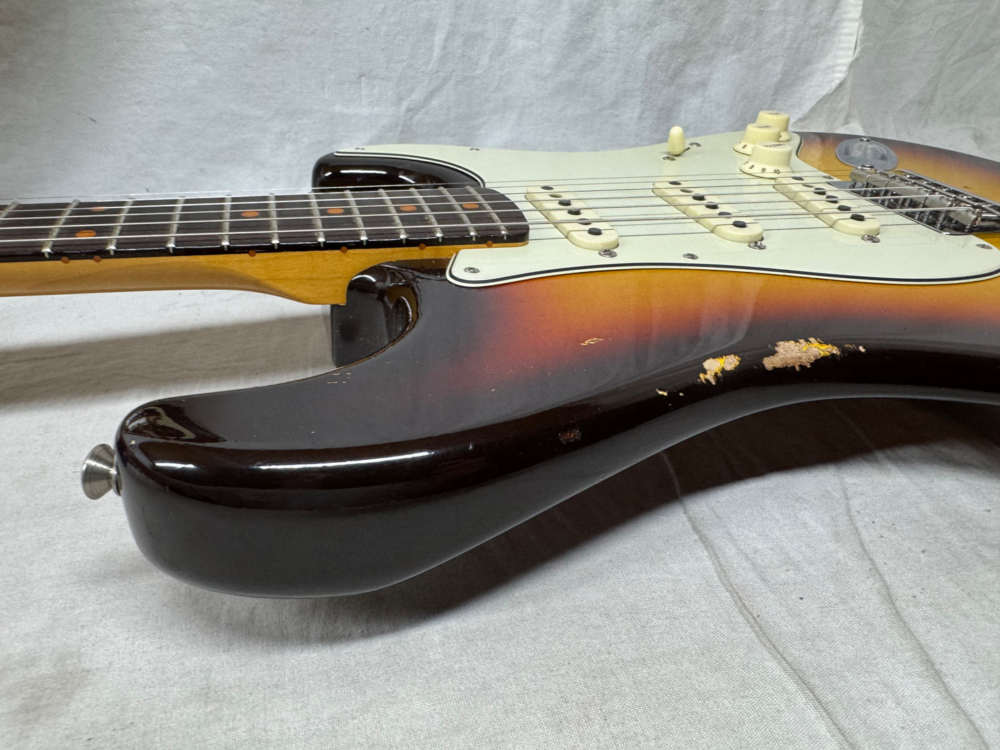 Fender USA Custom Shop S23 Limited Edition 1959 '59 Stratocaster HT Hardtail Guitar with COA + Case 2023 - Chocolate 3-Color Sunburst / Rosewood fingerboard - Relic'd