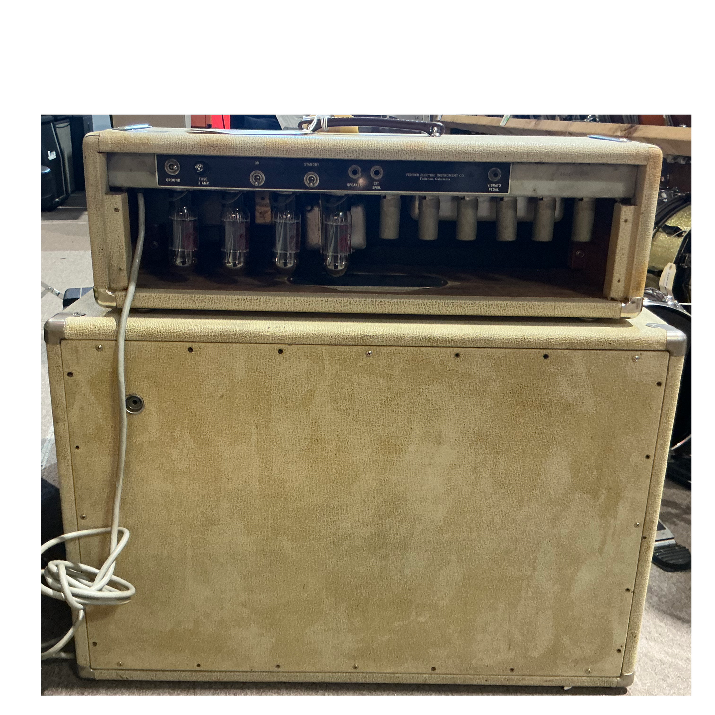 Fender Showman Amp Tube Guitar Amplifier Head + Speaker Cabinet 1961 - Local Pickup Only
