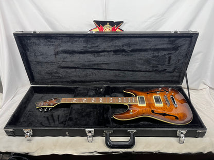 Schecter Diamond Series C-1 E/A HH Semi-Hollow Body Electric Guitar with Hard Case