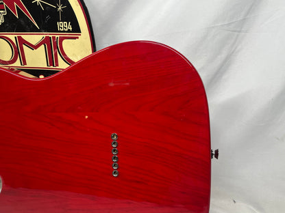 Fender American Standard Telecaster Tele Crimson Red Electric Guitar - Pickups have been Replaced with Seymour Duncan APTL-1/APTR-1