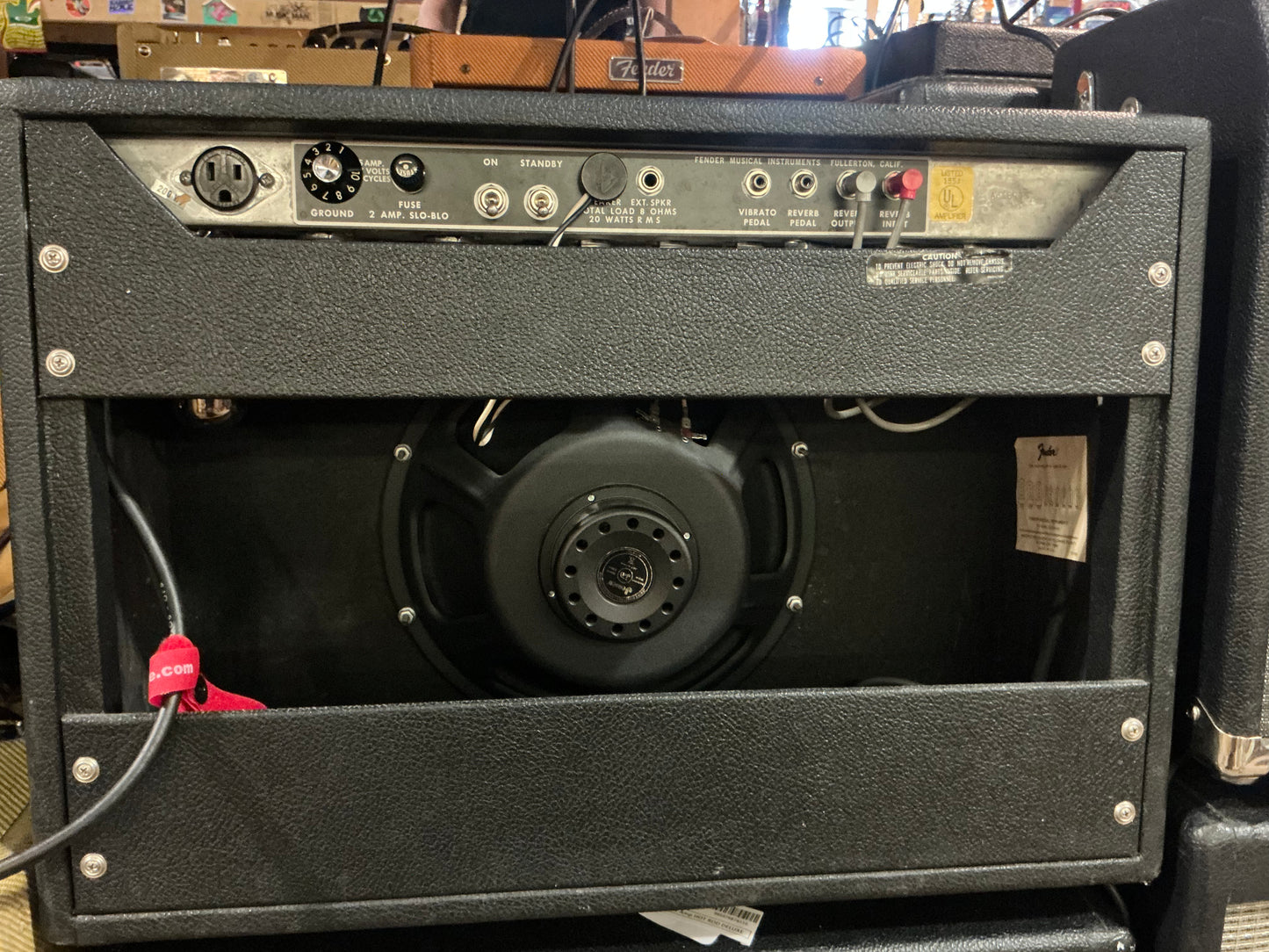 Fender Deluxe Reverb Tube Guitar Combo Amplifier - modified - Silverface - Local Pickup Only