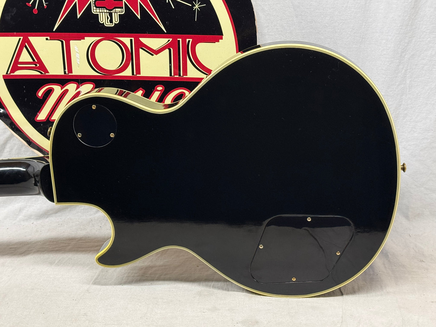 Gibson Custom Shop LPB-3 lpb3 Les Paul Custom Guitar with COA + Case - Ebony / Black