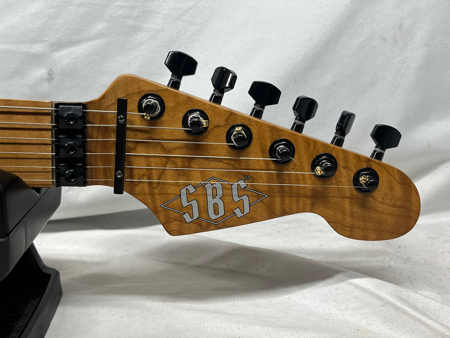 SBS CS300 S-Style Doublecut HH FR Electric Guitar - Neon Yellow