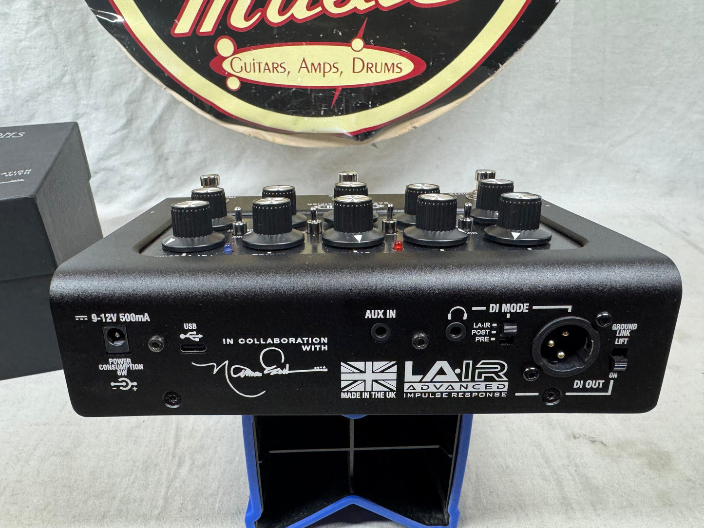 Laney Black Country Customs x Nathan East DB-EAST-PRE Digbeth Bass Preamp Pedal with Box