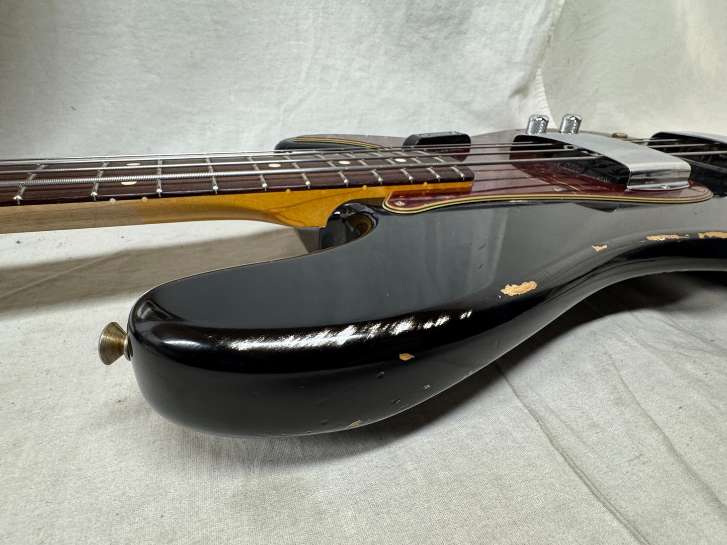 Fender USA Custom Shop '63 1963 P Bass HVR RW 4-string Precision Bass with COA + Case 2023 - Heavy Relic'd Black / Rosewood fingerboard