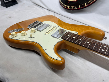 Fender 2024 Collection, Made in Japan Hybrid II Stratocaster Strat HSH with Gig Bag - Vintage Natural