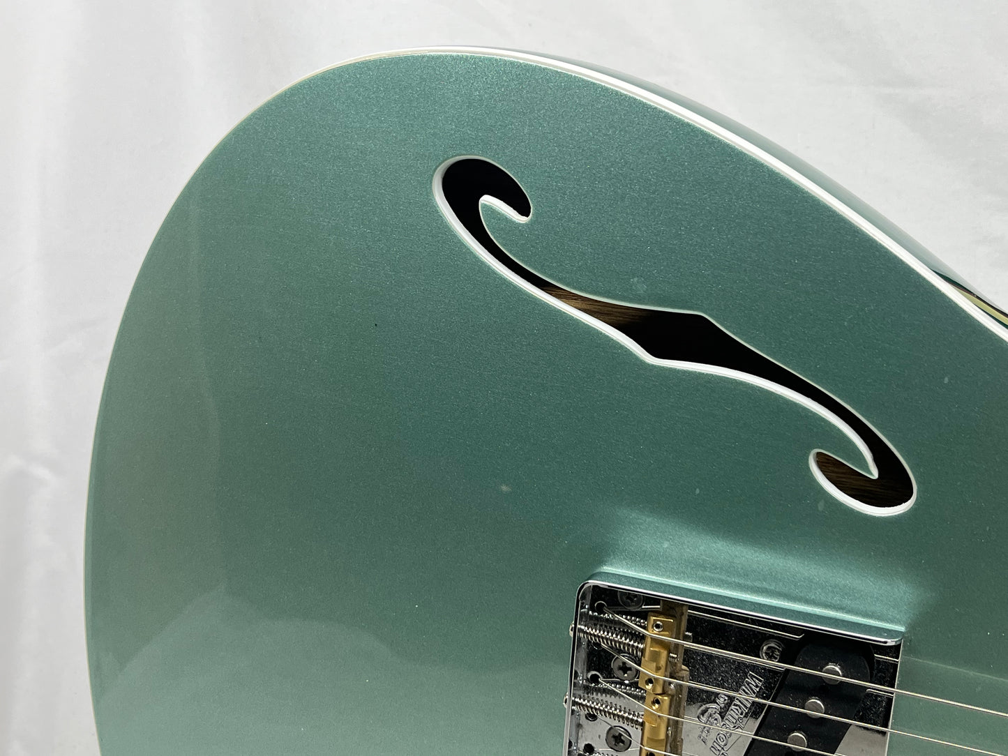 Rivolta Guitars Duocata Doublecut Semi-Hollow Body Electric Guitar - Duo Verde Metallic