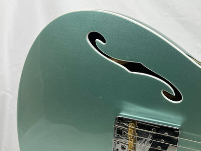 Rivolta Guitars Duocata Doublecut Semi-Hollow Body Electric Guitar - Duo Verde Metallic