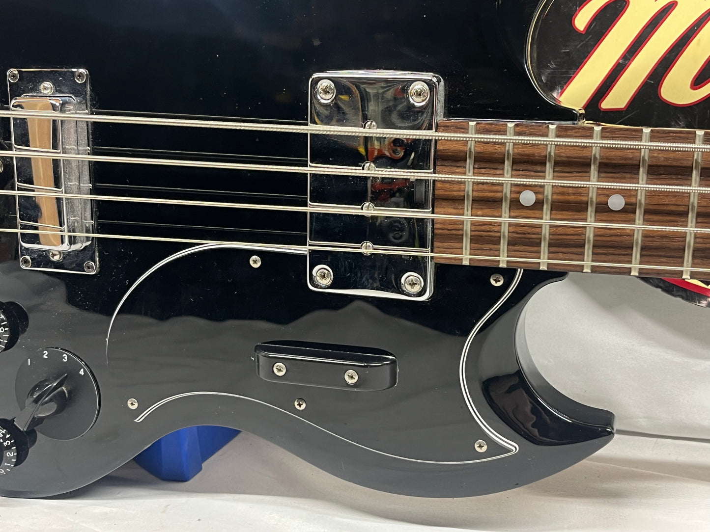 Epiphone Elite EB-3 4-String Doublecut Electric Bass - Black - NUT HAS BEEN RAISED