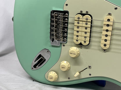 Fender American Performer Stratocaster Strat HSS Electric Guitar - Satin Surf Green