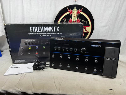 Line 6 Firehawk FX Multi-Effects Preamp Pedal with Power Supply + Box