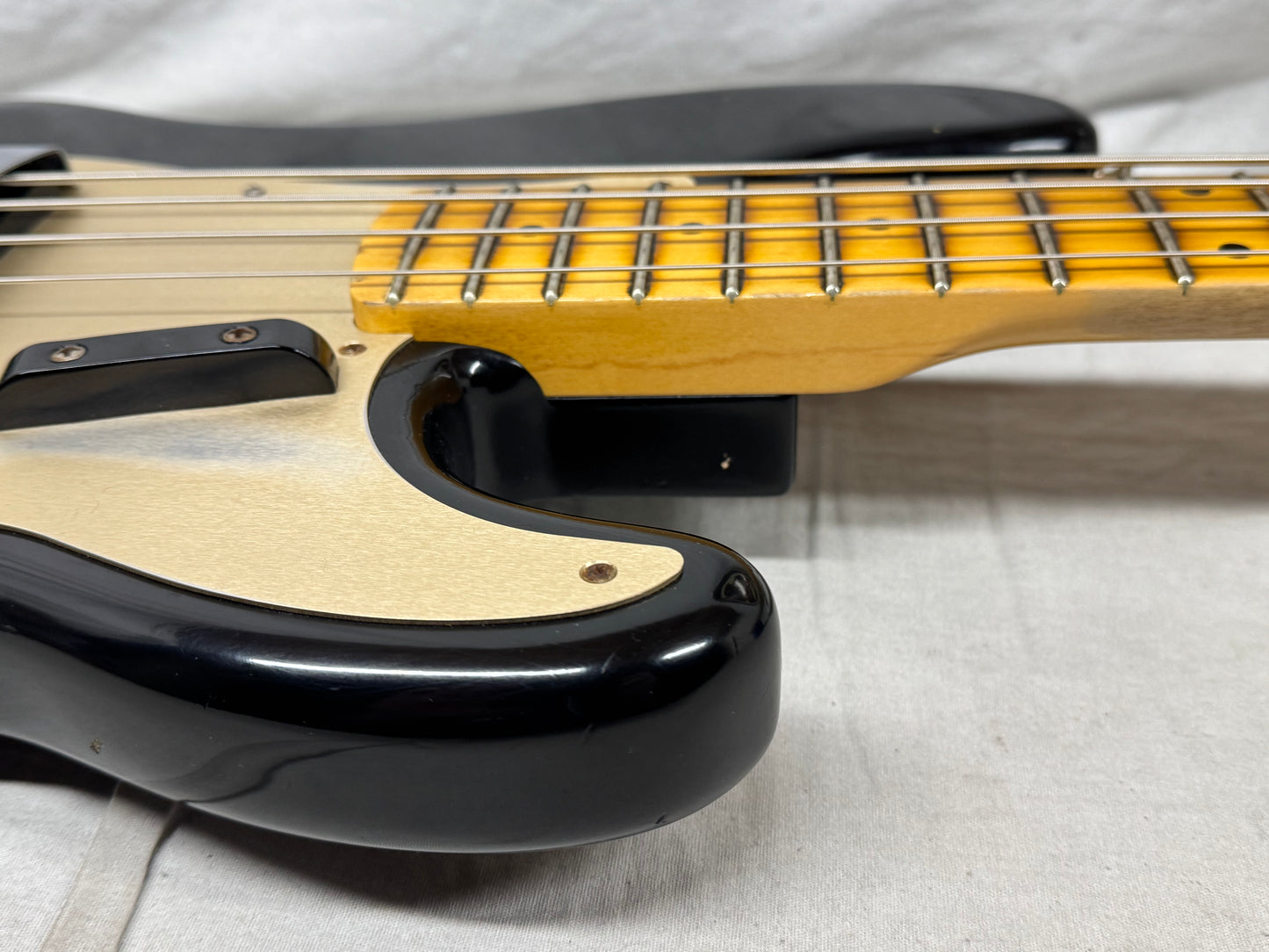 Fender USA Custom Shop '57 Precision Bass jrn Journeyman 4-string P-Bass with COA + Case 2020 - Black / Maple neck - relic'd