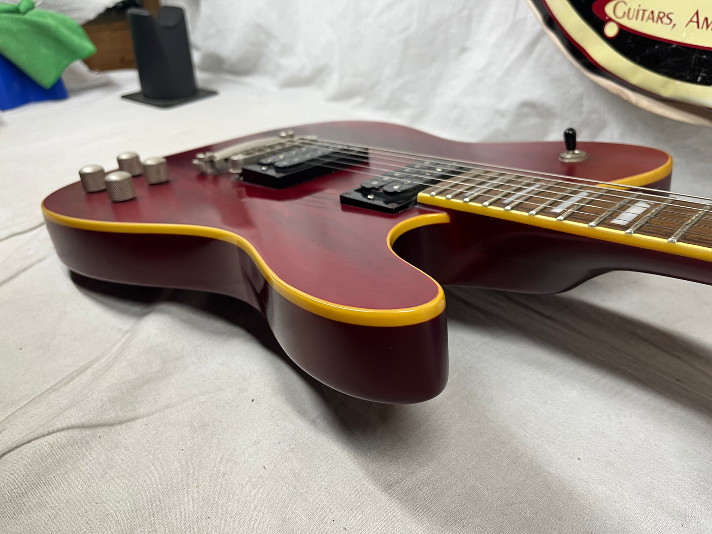 Squier Master Series Chambered Telecaster Electric Guitar 2005 - Crimson Red Transparent