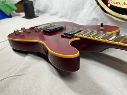 Squier Master Series Chambered Telecaster Electric Guitar 2005 - Crimson Red Transparent