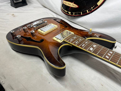 Schecter Diamond Series C-1 E/A HH Semi-Hollow Body Electric Guitar with Hard Case
