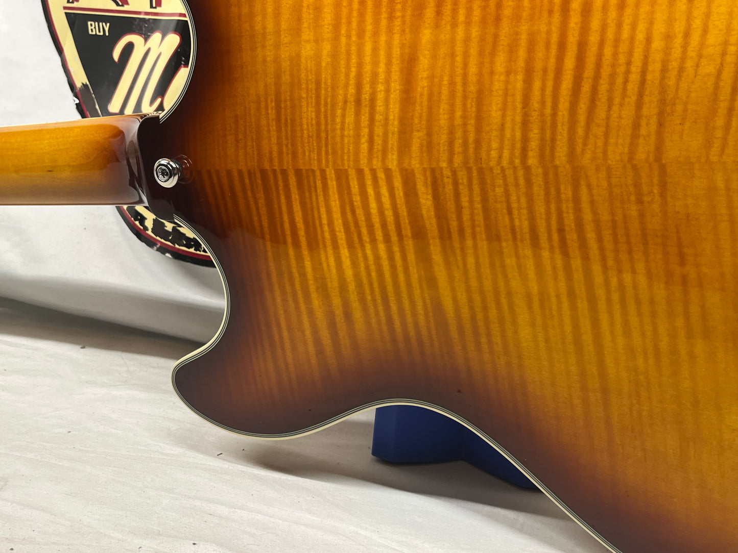 D'Angelico DAPDCDITBNS Premier DC Semi-Hollow Body Electric Guitar - Dark Iced Tea Burst
