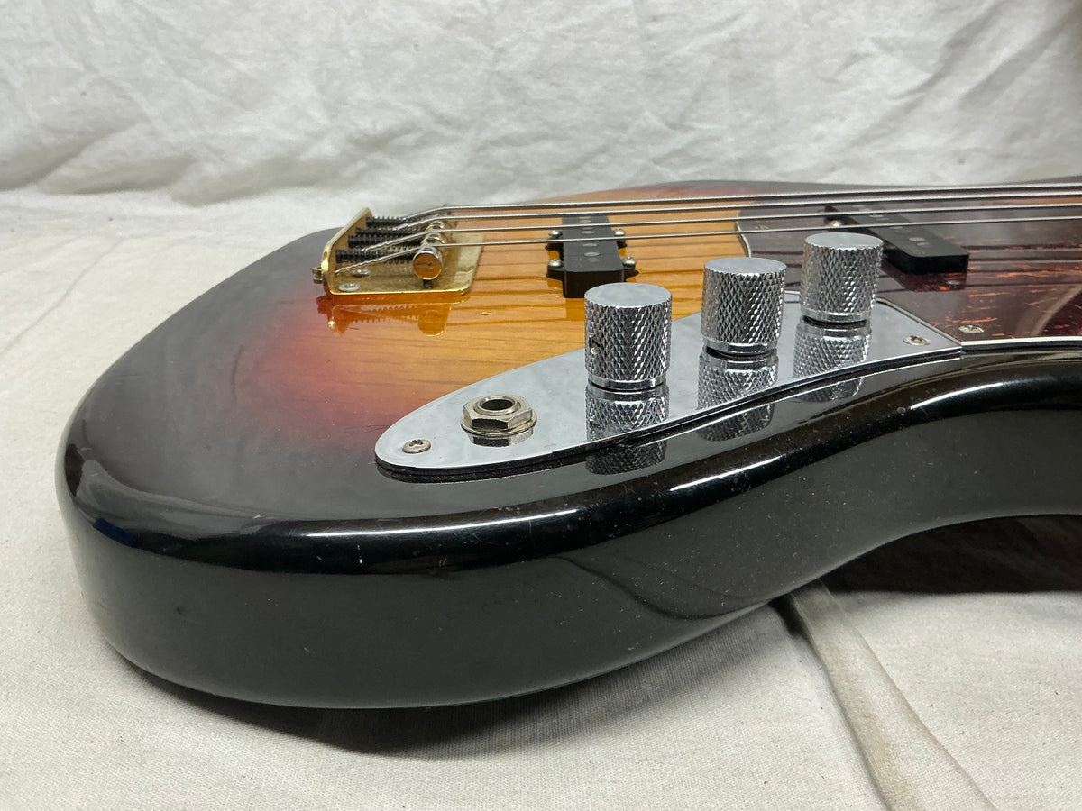 SX Vintage Series J-Style 34" Scale Length Electric Bass - 3 Tone Sunburst