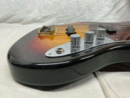 SX Vintage Series J-Style 34" Scale Length Electric Bass - 3 Tone Sunburst