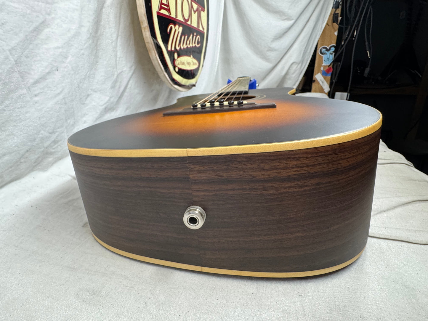 Journey Instruments Overhead OF420B1 of-420 Collapsible Travel Acoustic Guitar with Soft Case