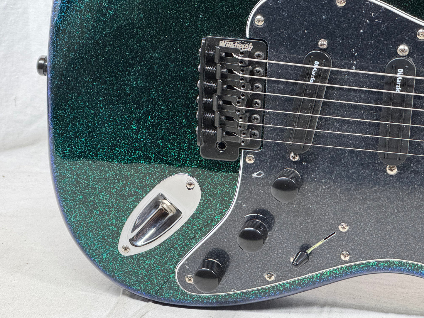 Fender Special Edition FSR Flip Flop Standard Stratocaster Guitar - upgraded! 2004 - Green-Blue