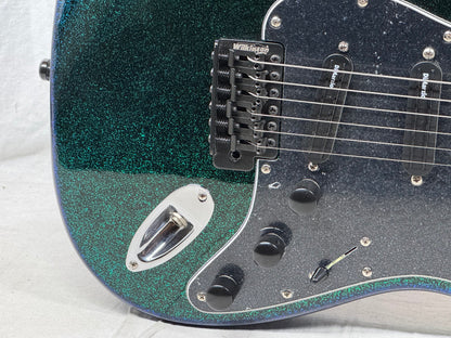 Fender Special Edition FSR Flip Flop Standard Stratocaster Guitar - upgraded! 2004 - Green-Blue