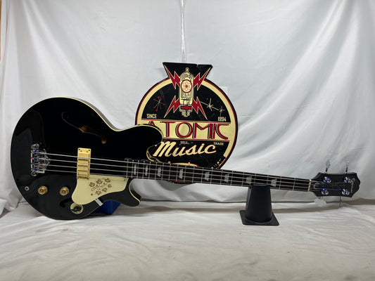 Epiphone Jack Casady Signature 4-String Semi-Hollow Body Electric Bass - Black