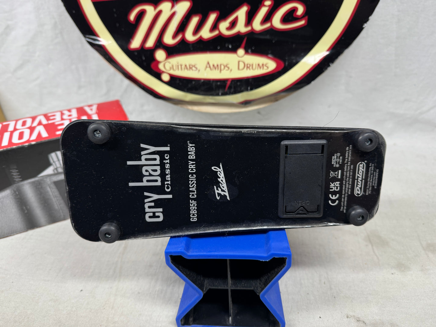 Dunlop GCB95F GCB-95F Cry Baby crybaby Classic Wah Pedal with Fasel Inductor + Box