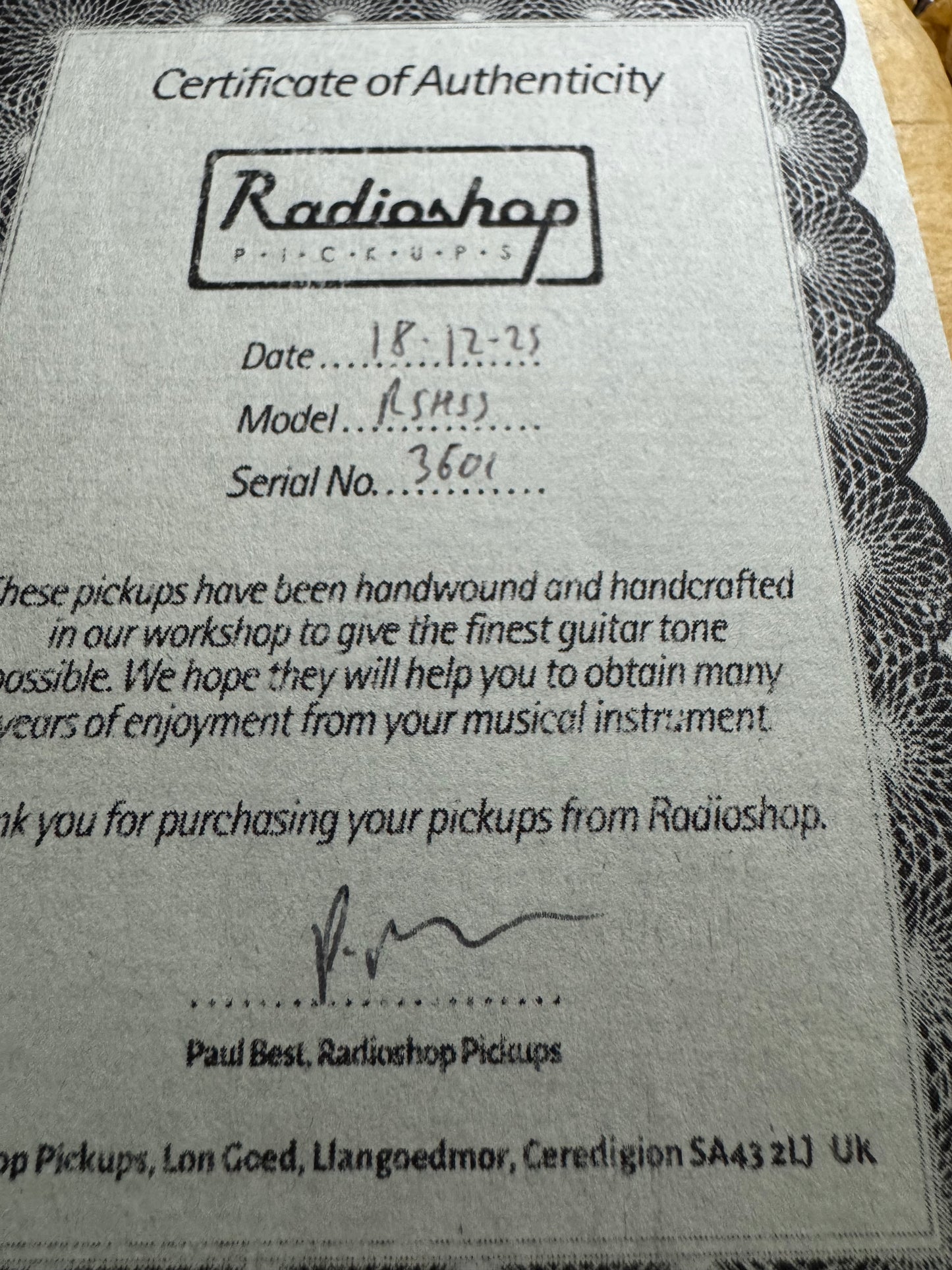 Radioshop ID:Evolution id evolution RSHSS HSS Guitar Pickup Set with COA + Box