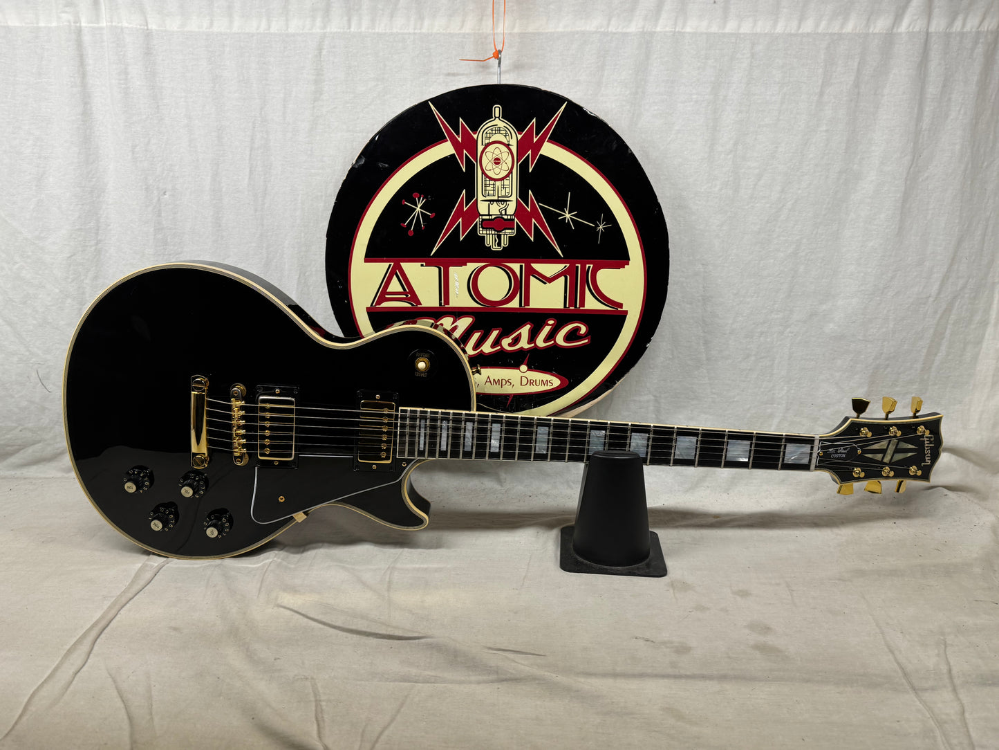 Gibson USA Custom Shop '68 1968 LPC Les Paul Custom Guitar with COA + Case 2024 - Ebony / Black