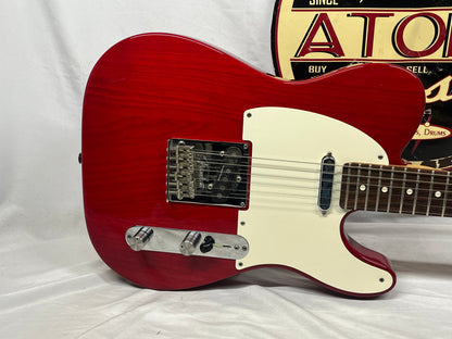 Fender American Standard Telecaster Tele Crimson Red Electric Guitar - Pickups have been Replaced with Seymour Duncan APTL-1/APTR-1