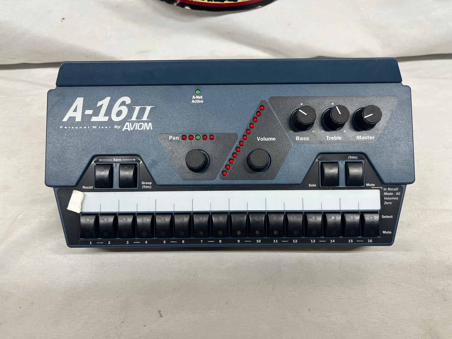 Aviom A-16 II Personal Mixer with Mount and Power Supply