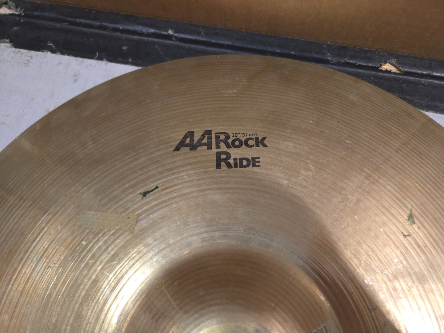 Sabian 20" AA Rock Ride Cymbal 1990 - 2001 - Brilliant