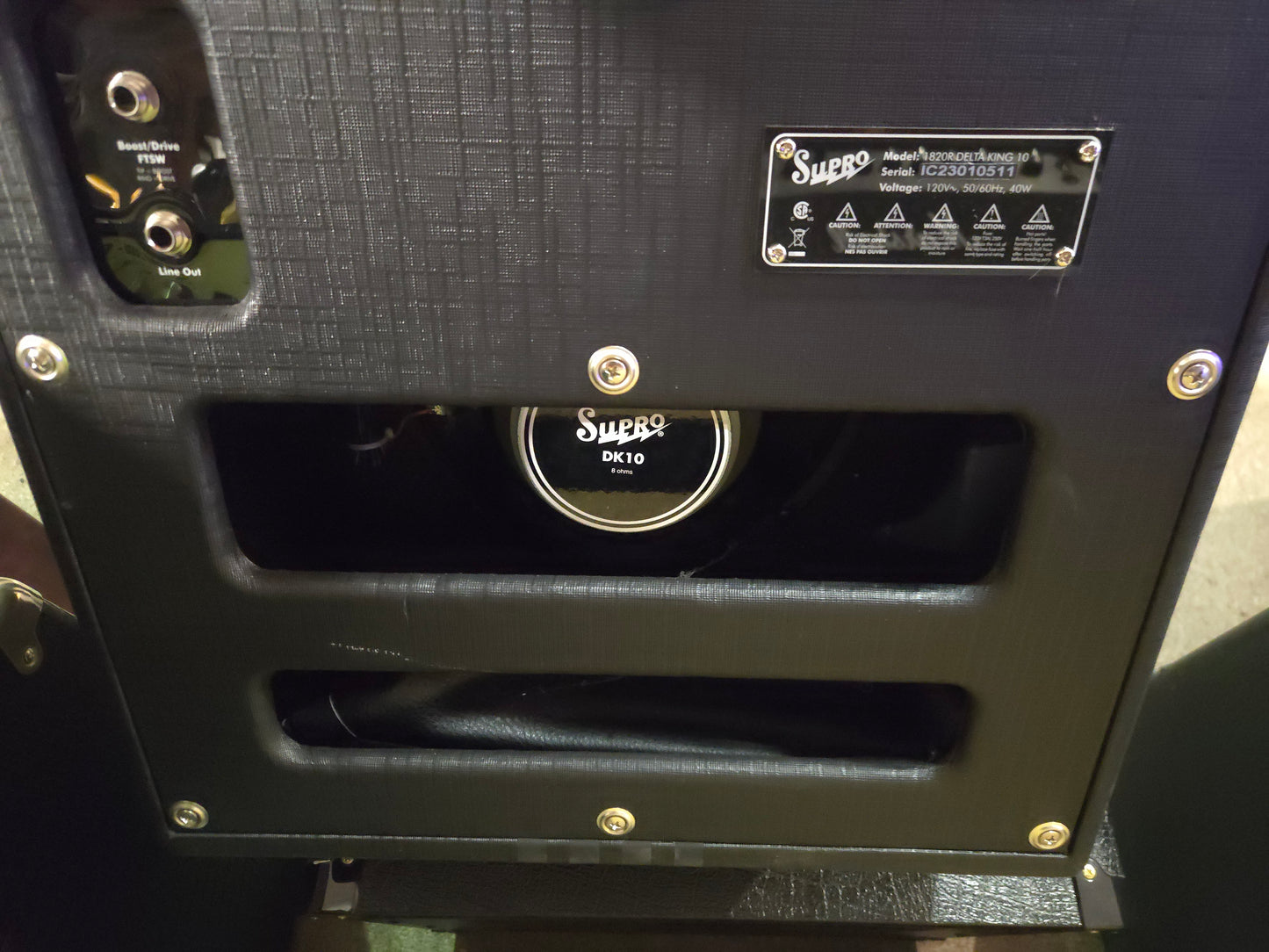 Supro 1820R Delta King 10 5-Watt 1x10" Guitar Combo 2023 - Present - Black / Black Stripes - Local Pickup Only