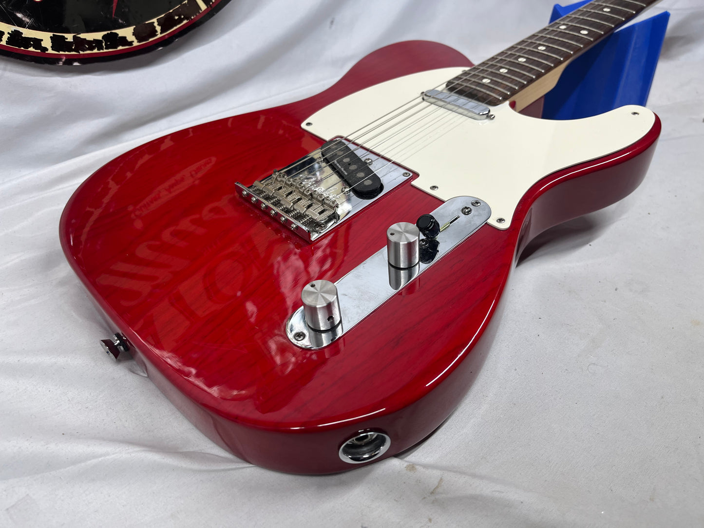 Fender American Standard Telecaster Tele Crimson Red Electric Guitar - Pickups have been Replaced with Seymour Duncan APTL-1/APTR-1