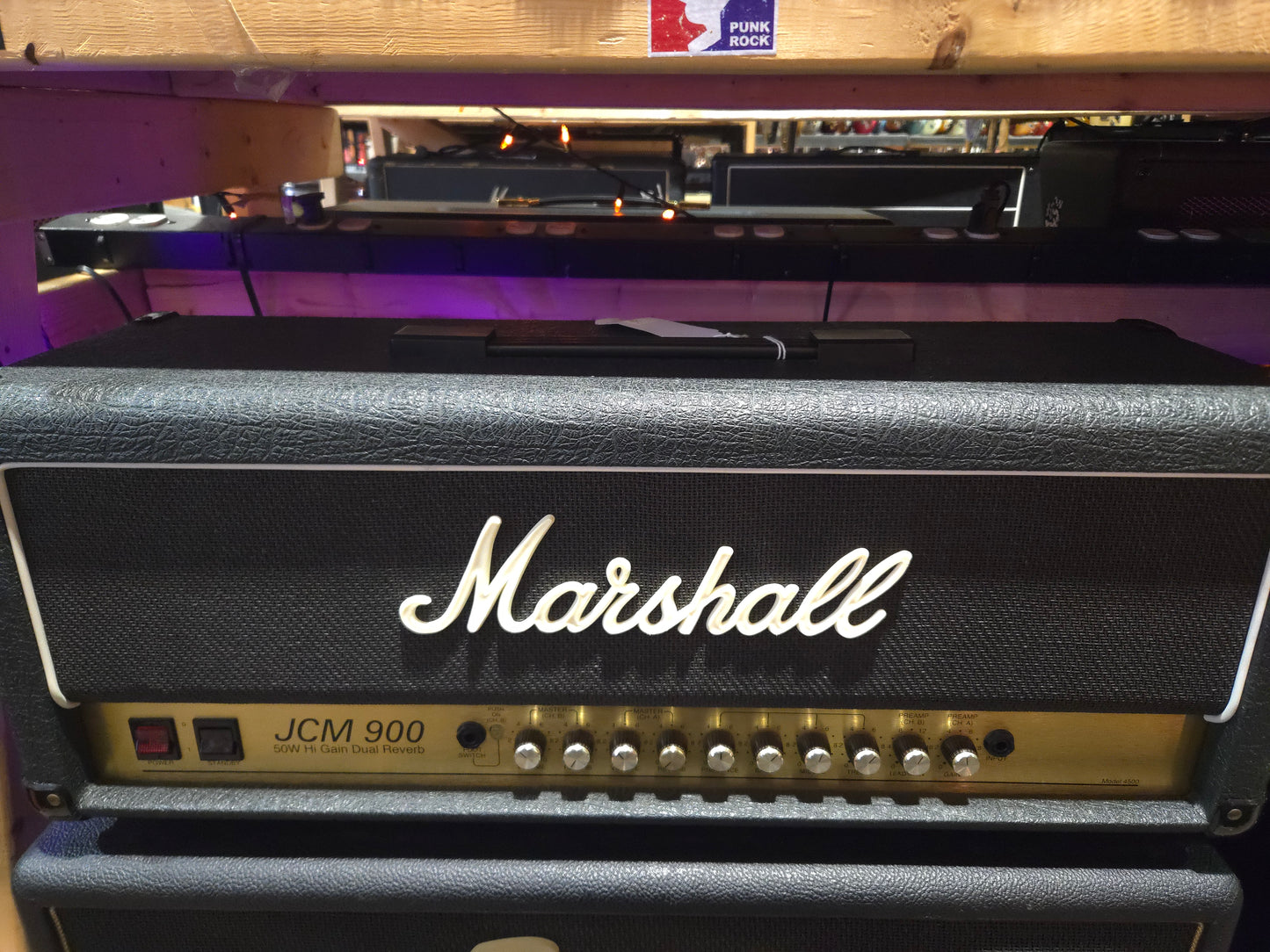 Marshall JCM 900 Model 4500 50-Watt Hi Gain Dual Reverb Head 1990s - Local Pickup Only