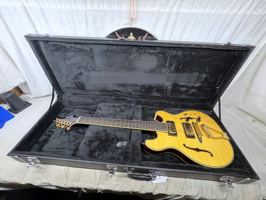 Eastwood Classic 6 TA PH Hollowbody Guitar with Case